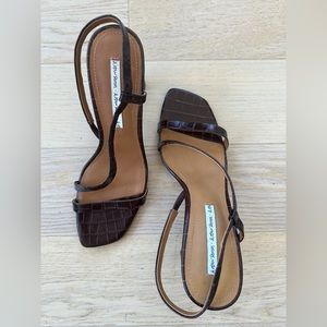 & Other Stories Strappy Leather Heels